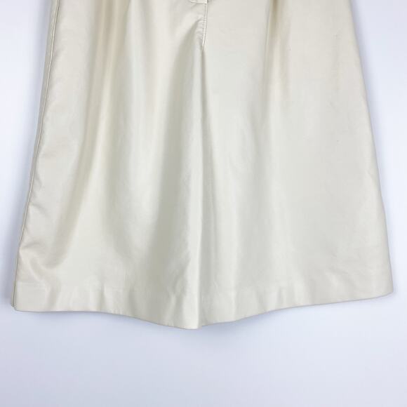 Hutch Faux Leather Long Shorts Seed Pearl High Waist Vegan Womens Size XS - Picture 5 of 10